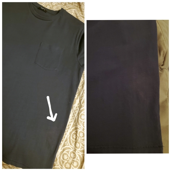 Deep blue tee w/ pocket - Picture 4 of 4